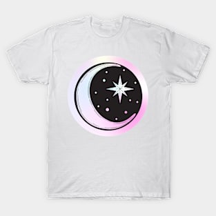 Moon and stars pastel goth T-Shirt